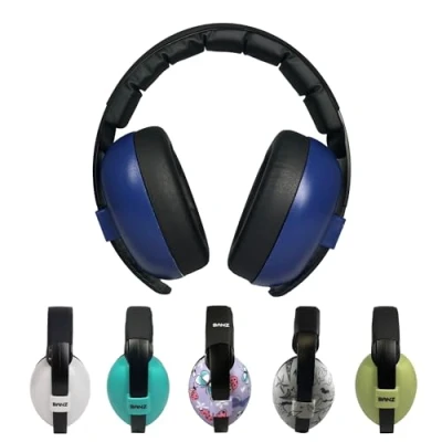 Image of Banz Baby Ear Defenders Noise Cancelling Headphones for 0 36 Months, NRR 21dB Lightweight Over Design with Soft Headband and Cushion Cups