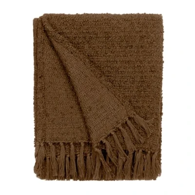 Image of Yard Candar Textured Throw Brown One Size
