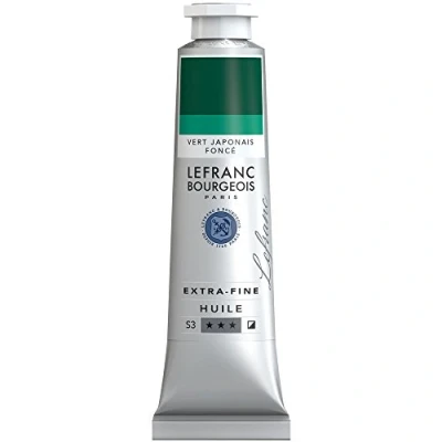 Image of Lefranc Bourgeois, oil based paint, Japanese Green Deep, 40ml