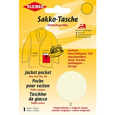 Image of Kleiber Iron On Jacket Pocket Repair Beige
