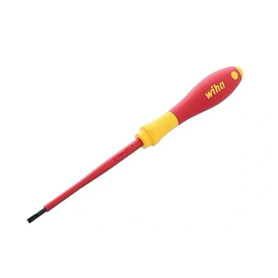 Image of Wiha 32015 Insulated SoftFinish Slotted Screwdriver 3.5mm x 100mm
