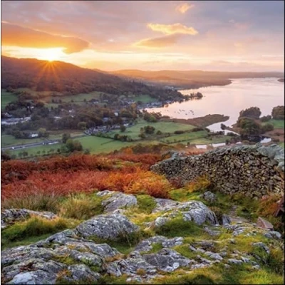 Image of Woodmansterne Blank Photographic Greeting Card Eco friendly Birthday/Blank From The National Trust Range Suitable For Birthdays And Other Occasions (Ambleside, Lake District)