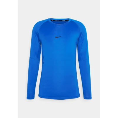 Image of NIKE FB7919 480 M NP DF TIGHT TOP LS Sweatshirt Men&#039;s GAME ROYAL/BLACK Size 2XL