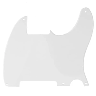 Image of Musiclily 5 Hole Tele Pickguard Blank for Fender USA/Mexican Telecaster Esquire Guitar, 1Ply Parchment