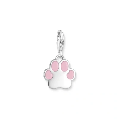 Image of Charmista Pink Cold Enamel Paw Charm Pendant 2015 007 9