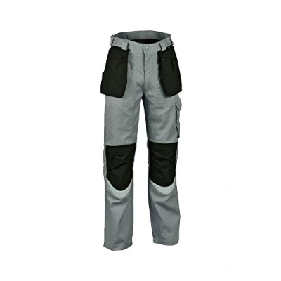 Image of Cofra 40 00V015 Bricklayer Knee Breeches Work Trousers with Cordura 290g/m² 50 grey