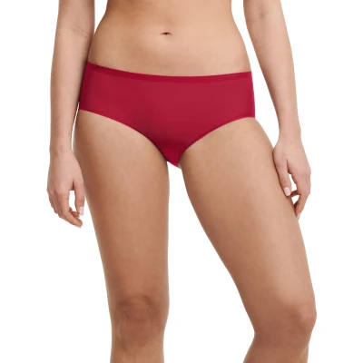 Image of Chantelle SOFTSTRETCH Women&#039;s Invisible Underwear Briefs One Size UK 8 16, Passion red,