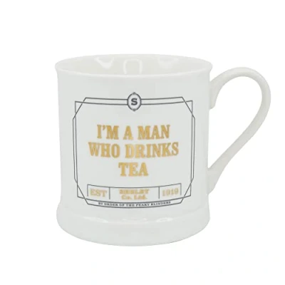 Image of Half Moon Bay MUGVPB01 Peaky Blinder Vintage Mug I&#039;m a Man Who Drinks Tea, Ceramic, 350 milliliters