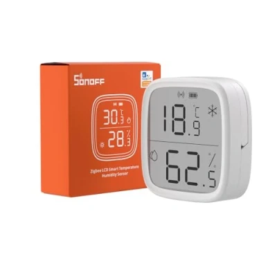 Image of SONOFF SNZB 02D ZigBee LCD Smart Temperature Humidity Sensor,Works with Alexa/Google Home, Bridge Is Required, Battery Included