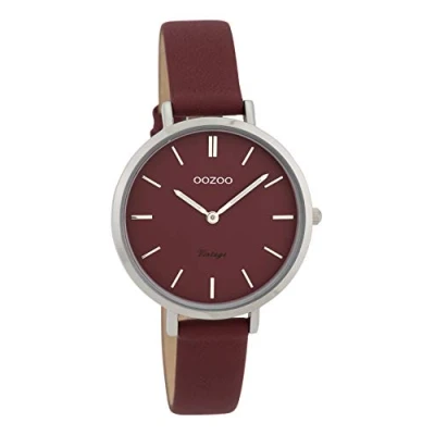 Image of OOZOO Vintage Burgundy watch C9815 (34 mm)
