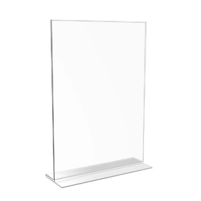 Image of Displaypro A4 Clear Double Sided Acrylic Menu Counter Poster Holder Sign Display Stand