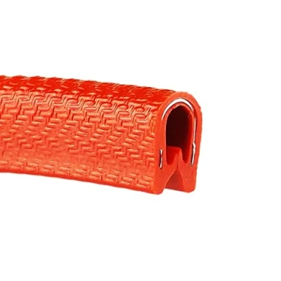 Image of The Metal House Red Coloured PVC Rubber Flexi Edge Trim Strip Fits 1 3mm Priced Per Metre