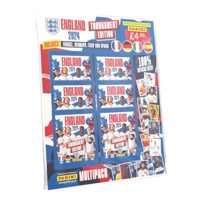 Image of England 2024 Tournament Edition Official Sticker Collection Multipack Mixed