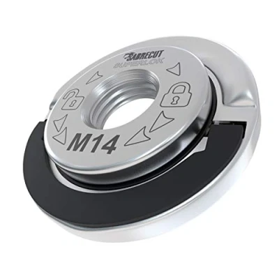Image of 1 x SabreCut GRNSCB 45mm M14 Quick Change Heavy Duty Stainless Steel Angle Grinder Locking Retaining Flange Nut