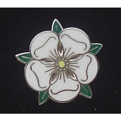 Image of Traditional Yorkshire County Rose Flag Pin BADGE ENAMEL LAPEL