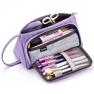 Image of EASTHILL Big Capacity Pencil Case Large Pen Pouch Bag High Storage Middle School College Office Organizer for Student Teens Girls Adults
