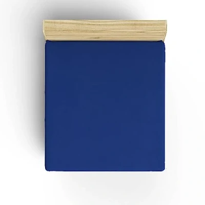 Image of Fitted Sheet 140 x 190 cm Dark Blue