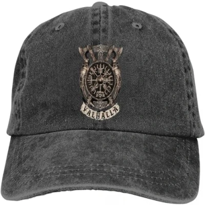 Image of WLLKIY Baseball Cap Hiphop Sun Hat Valhalla Caps Peaked Vikings Historical TV s Shade Hats for Men Snapback Birthday Gifts