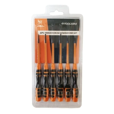 Image of Toolzone 6 Piece Precision Soft Grip Screwdriver Set