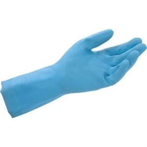 Image of Blue Household Rubber Gloves Medium