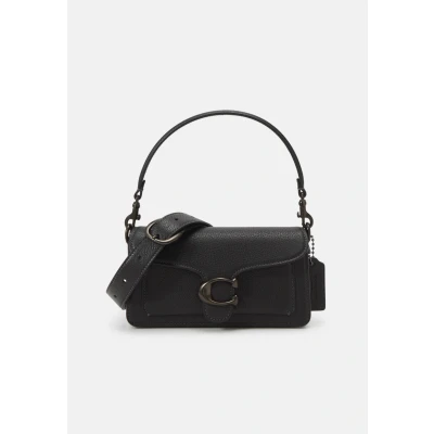 Image of Coach Polished Pebble Leather Tabby Shoulder BAG 20 Handbag, Women&#039;s, Size: One Size, Black