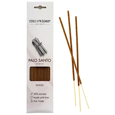 Image of natural incense Palo Santo Holy Wood Jiri &amp; Friends Fair trade 100% 15 sticks.