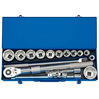 Image of Draper Metric Socket Set in Metal Case, 3/4&quot; Sq. Dr. (17 Piece)