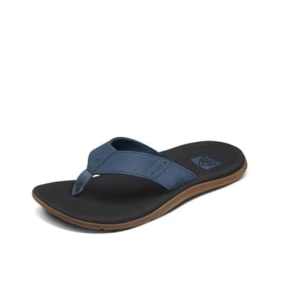 Image of Reef Mens Santa Ana Orion Black Sandals Black/Blue Size UK 13