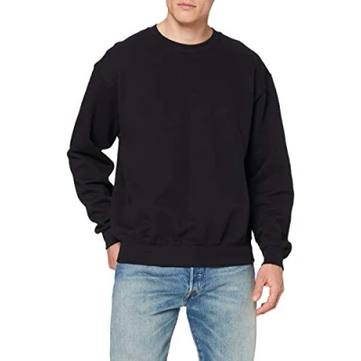 Image of Fruit of the Loom Men&#039;s 62 202 0 Pullover Sweater, Black, XXL