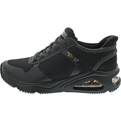 Image of Skechers Women&#039;s TRES AIR UNO Sneaker, Black, 6.5 UK