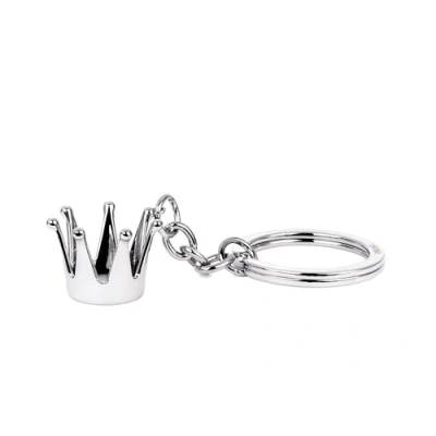 Image of TROIKA CROWN Keyring Die Cast Metal Chrome Silver Tone Genuine, silver, 8,5 x 3,5 1,8 cm