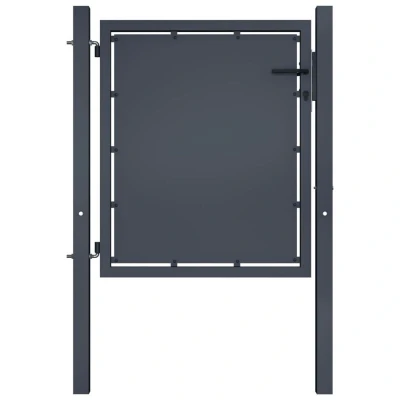Image of vidaXL Garden Gate Steel 100x75 cm Anthracite