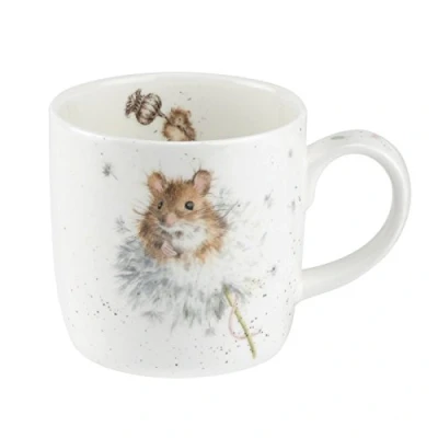Image of Portmeirion Home &amp; Gifts Wrendale Country (Mice) Single Mug, Bone China, Multi Coloured, 1 Count (Pack of 1)