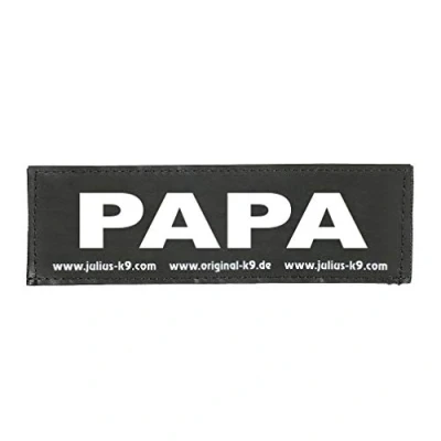 Image of Interchangeable Patches, 1 pair, PAPA, Size: Large, Black