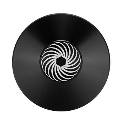 Image of ciciglow Aluminum Record Weight Stabilizer, Clamp, Vinyl Metal Disc Stabilizer Home Audio Turntable for Player, CD Chassis, Speakers, etc(Black)
