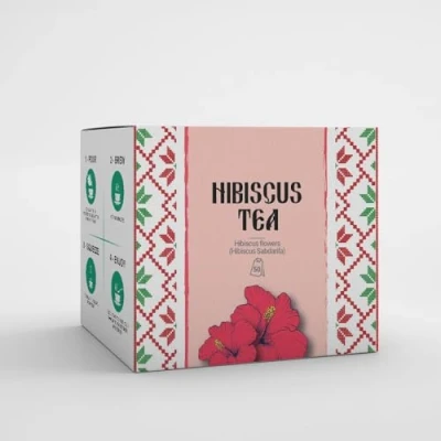 Image of Hibiscus Tea by Amelia Rose 50 Bags 100% Natural Flowers Caffeine Free