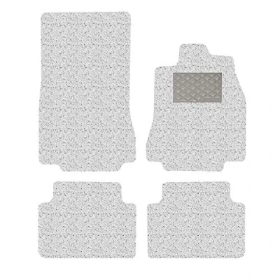 Image of Nicoman Spaghetti All Weather Fully Tailored Car mats Fit【2007 2015 XF Saloon/Estate X250 】(Full Set 4 Piece,White)