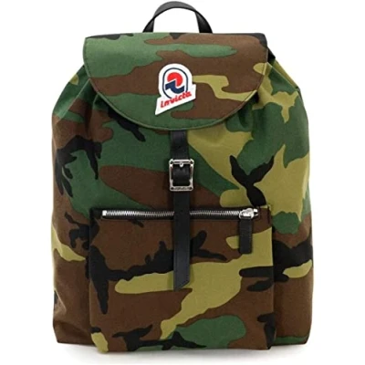 Image of Backpack INVICTA ALPINO HERITAGE PATCH Green Camouflage ICON ITALIAN DESIGN 20 LT