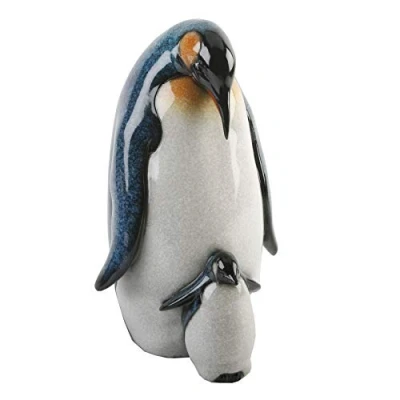 Image of Collectable 59496 Natural World Gift Ornament Mother &amp; Baby Penguin 30cm
