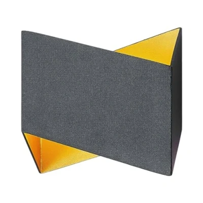 Image of Arcchio Assona wall light, black and gold