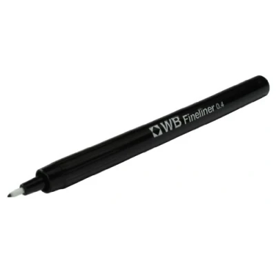Image of White Box Fineliner 0.4mm Nib Black [Pack of 10]