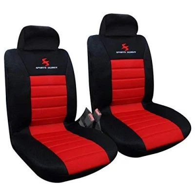 Image of WOLTU Car Van Seat Covers Front Pair red black Universal for Cars Vans Protector