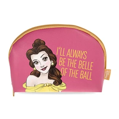 Image of MAD Beauty Disney Princess &amp; The Beast Belle Cosmetic Makeup Bag Official Licensed Product Novelty Beauty, Cosmetic, and Skincare Gifts for Women, Adults, Kids, 2,