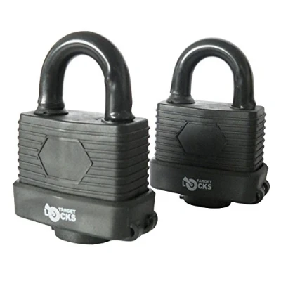 Image of Smiths F 20282 Pack of 2 Heavy Duty Waterproof Padlock Ideal for Home, Garden Shed, Outdoor, Garage, Gate Security