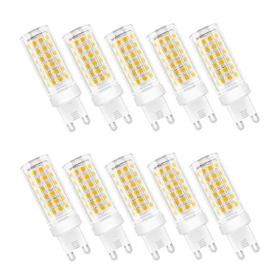 Image of G9 LED Light Bulb, 9W (70W Halogen Equivalent),G9 Bulbs for Home Lighting, SMD 2835 Lamps 700LM AC220V 240V, Non Dimmable, Bulb Warm White 3000K,10 Pack