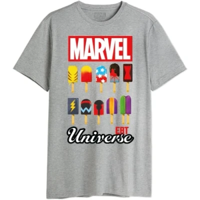Image of Marvel Men&#039;s Memagagts003 T Shirt, Melange Grey, S