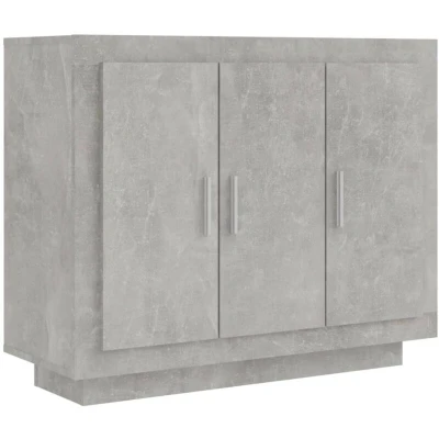 Image of vidaXL Sideboard Concrete Grey 92x35x75 cm Engineered Wood