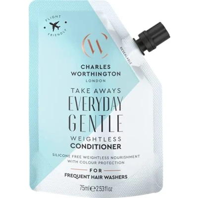 Image of Charles Worthington Everyday Gentle Weightless Conditioner Takeaway, Travel Size, Nourish and Protect, Salon for Use, 75ml
