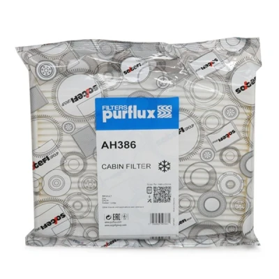 Image of FAH5125 Pollen Filter PURFLUX AH386 250mm 180mm 36mm NISSAN: X Trail, RENAULT: Zoe