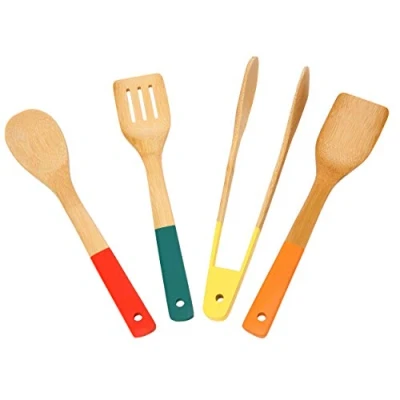 Image of School Of Wok Set 4 Bamboo Tools